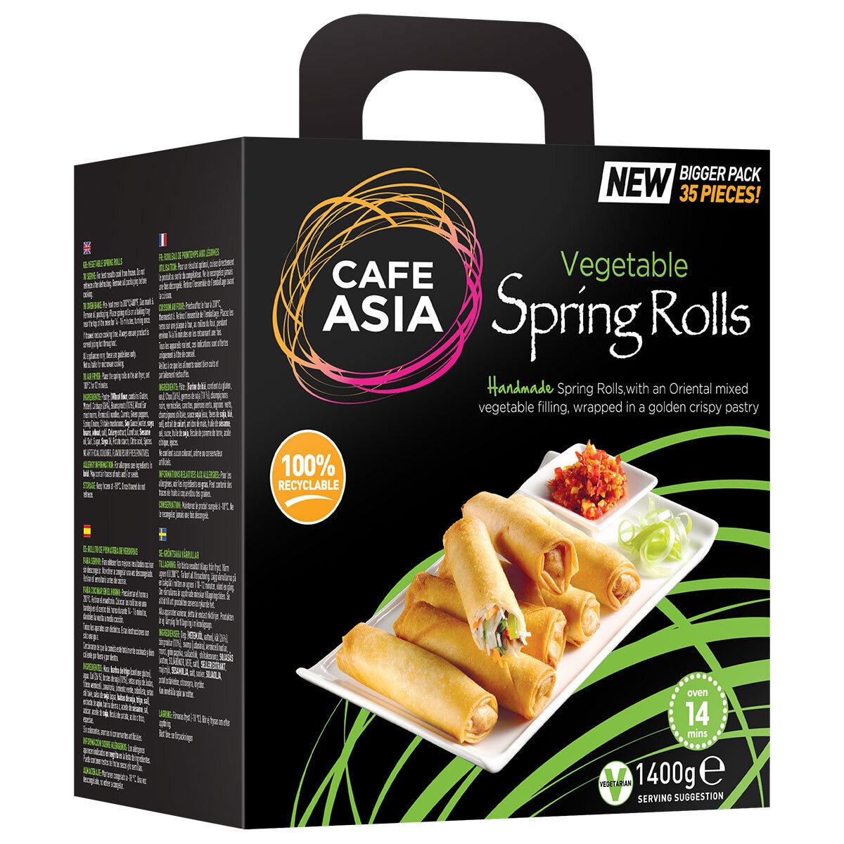 Cafe Asia Vegetable Spring Rolls, 1.2kg