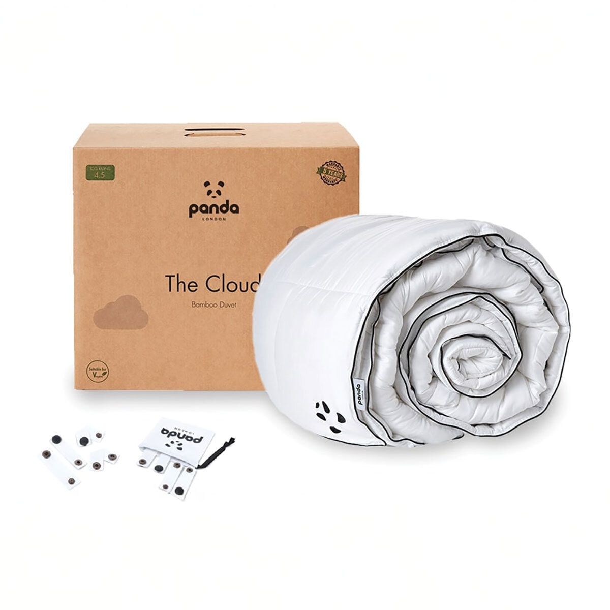 Panda The Cloud Bamboo 4.5 Tog Summer Duvet in 4 sizes