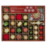 80CT Shatterproof ornament Set