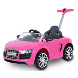 Rollplay Audi R8 Spyder Children's Push Car Ride On - Pink (12+ Months)