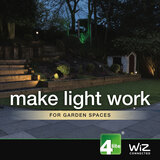Lifestyle image showing WiZ outdoor lighting