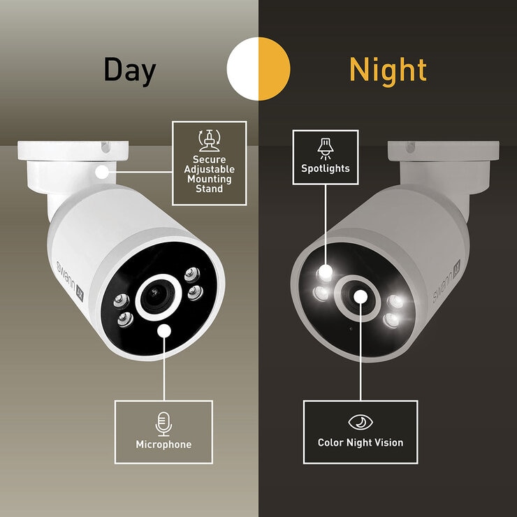 Swann 4K NVR 8 x Channel / 4 x NHD-ADVANXB Bullet Cameras with 1TB HDD SWNVK-8ADVANX4B-EU