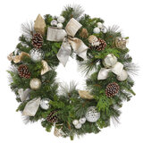 Buy 32" Decorative Wreath Lights Off Image at Costco.co.uk