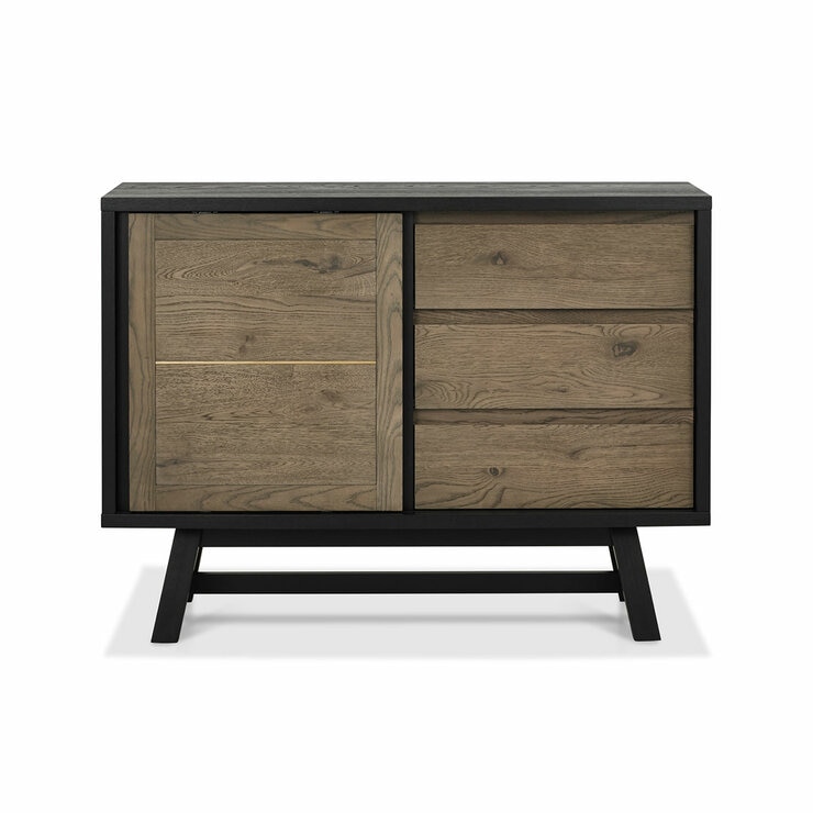 Bentley Designs Camden Weathered Oak & Peppercorn Narrow Sideboard Bentley Designs Camden Weathered Oak & Peppercorn Narrow Sideboard