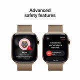 Buy Apple Watch Series 11 GPS + Cellular, 42mm Gold Titanium Case with Gold Milanese Loop, MF8Y4MP/A at costco.co.uk