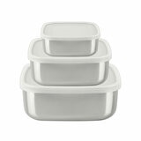 Tramontina Stainless Steel Food Storage set, 3 Piece
