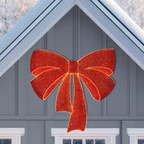 48 Inch (1.2m) Glitter String Red Bow with LED Lights 48 Inch (1.2m) Glitter String Red Bow with LED Lights