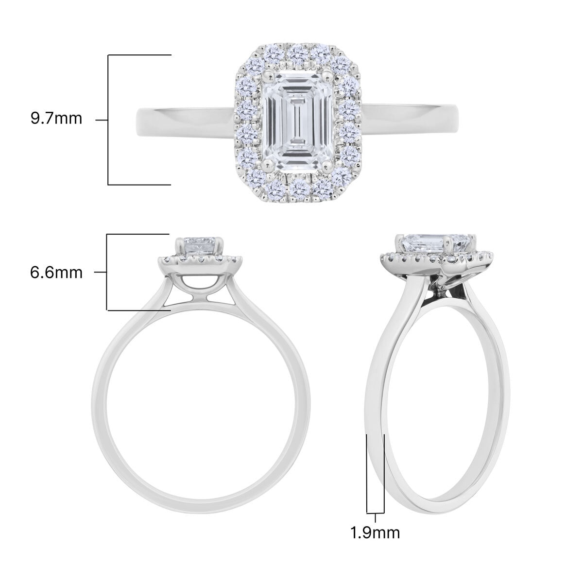 Costco emerald cut ring 2025