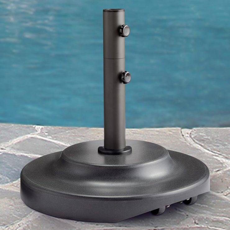 Sungrade Polyfibre Umbrella Parasol Stand with Wheels Costco UK