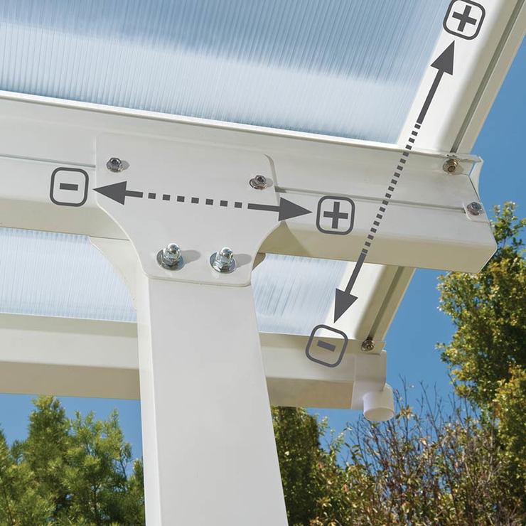 Palram Feria 3 Veranda Patio Cover in White, 3 x 3.05m Costco UK