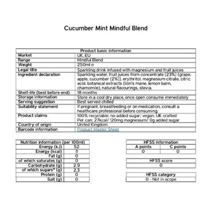 Nutritional Information