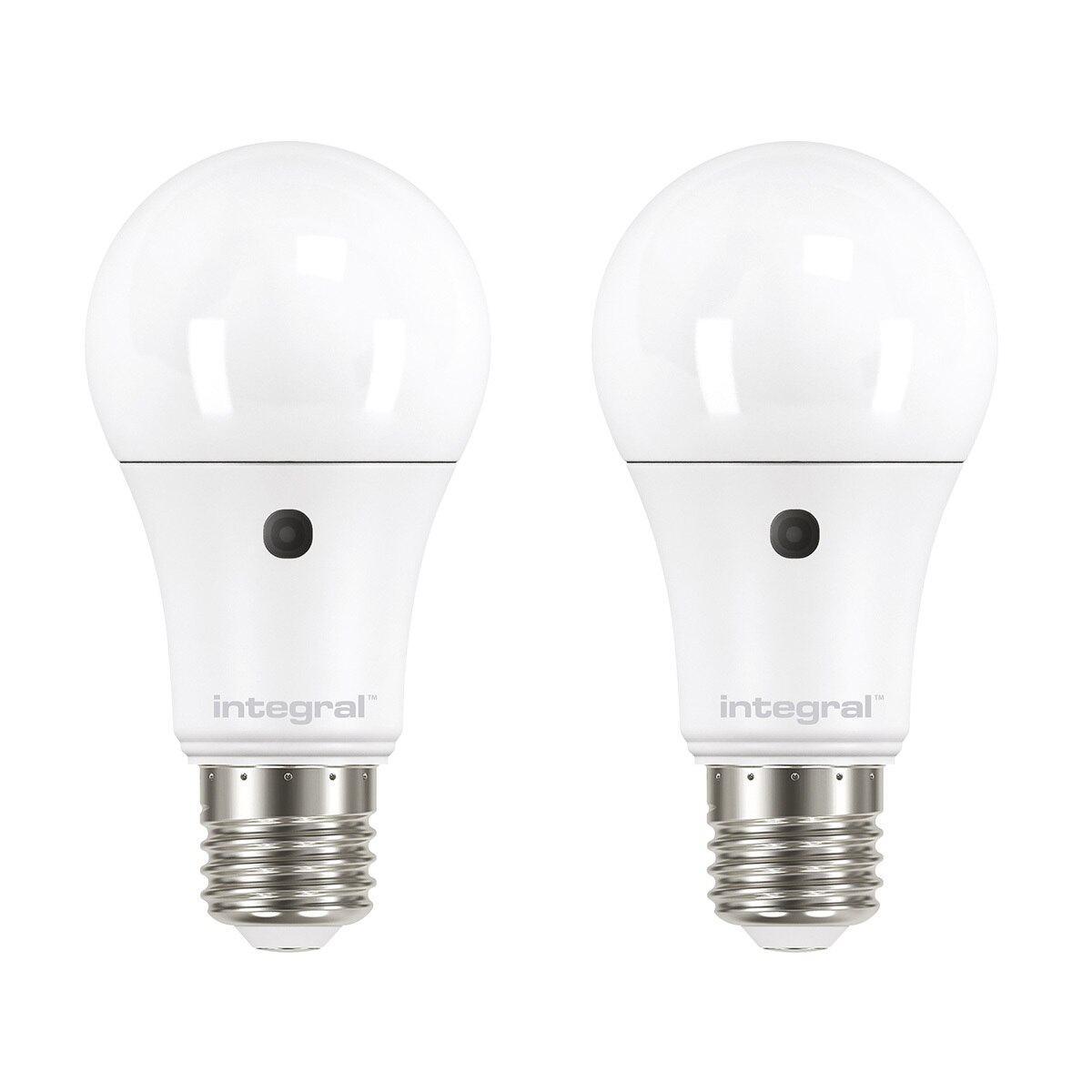 Integral LED 8.5W AutoSensor Classic Globe GLS Bulb (2 Pack) E27