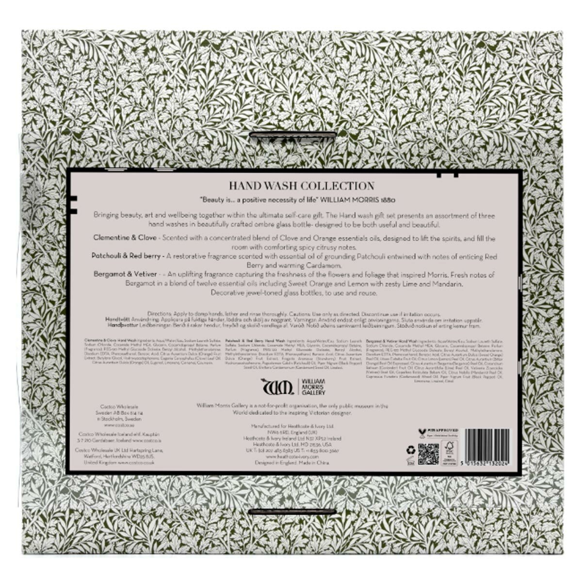 William Morris At Home Glass Hand Wash 3 x 500ml