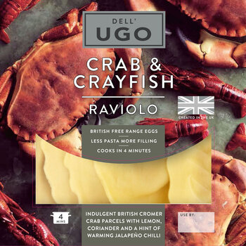 Dell' Ugo Crab & Crayfish Raviolo, 2 x 250g