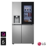 LG GSXE81PYBD Side by Side Fridge Freezer with InstaView, D Rated in Silver