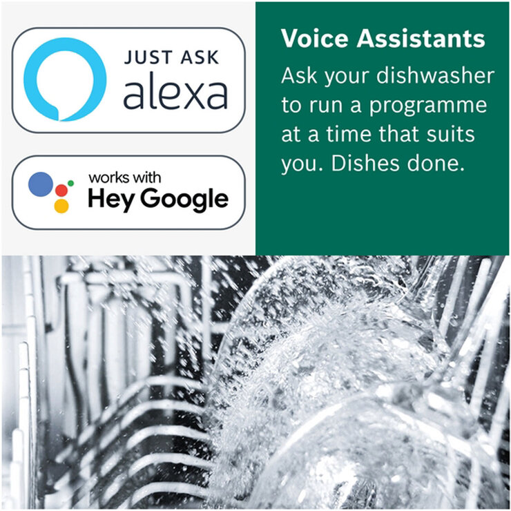 Bosch SMV6ZCX10G Fully Integrated, 14 Place Setting Dishwasher, B Rated