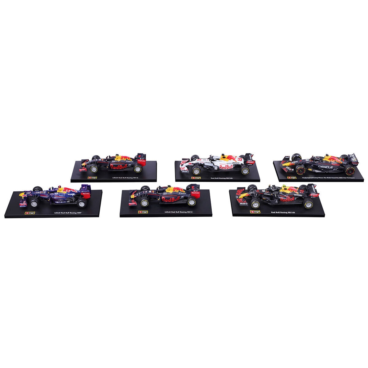 Burago 1:43 Scale Highly Detailed Formula One Cars 6 Pack (3+ Years)