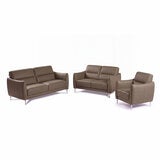 Nicoletti Jupiter Taupe Leather 2 Seater Sofa Nicoletti Jupiter Taupe Leather 2 Seater Sofa