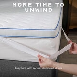 Snuggledown Luxury Memory Foam & Gel Mattress Topper, King Snuggledown Luxury Memory Foam & Gel Mattress Topper, King