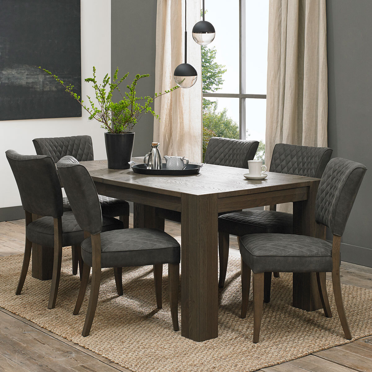 Bentley Designs Sierra Extending Dining Table 6 Chairs Bentley Designs Sierra Extending Dining Table 6 Chairs