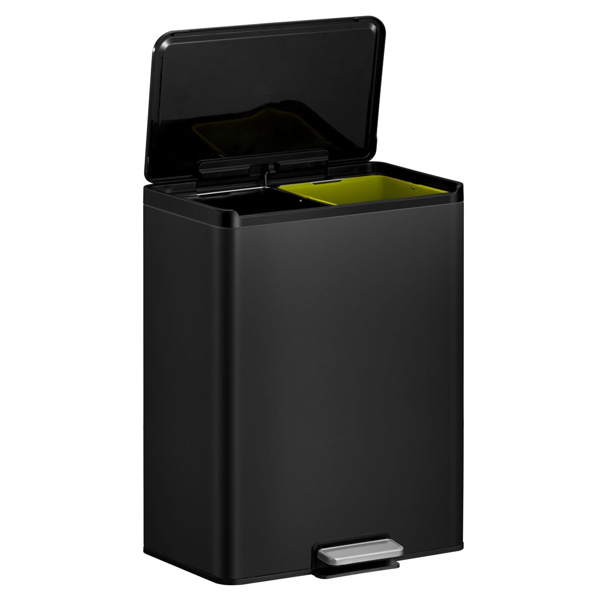 EKO Ecocasa III 20+20L Matt Black Pedal Bin Costco UK