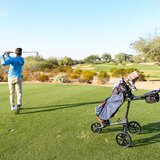 BagBoy Nitron Lightweight Golf Trolley In Grey and Charcoal