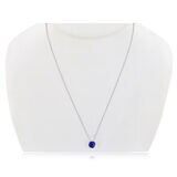 Sapphire Birthstone Pendant, 14ct White Gold