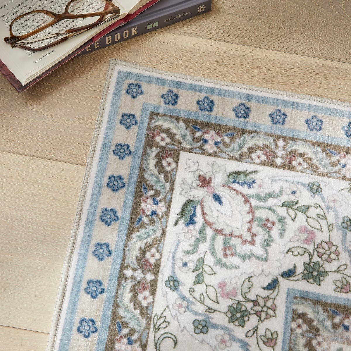 Concept Looms Liberty Pastel Washable Rug, in 3 Sizes