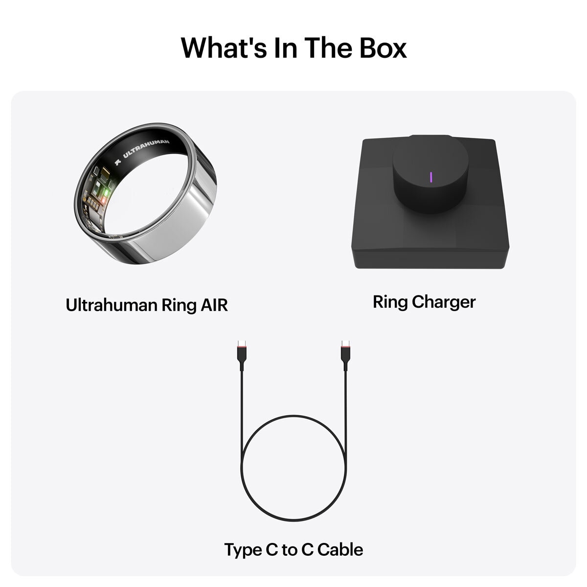 Buy Ultrahuman Ring AIR Space Silver at costco.co.uk