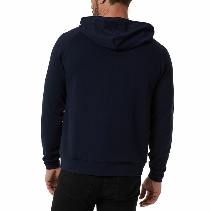 32 Degrees Men's Pique Full Zip Hoodie in Navy
