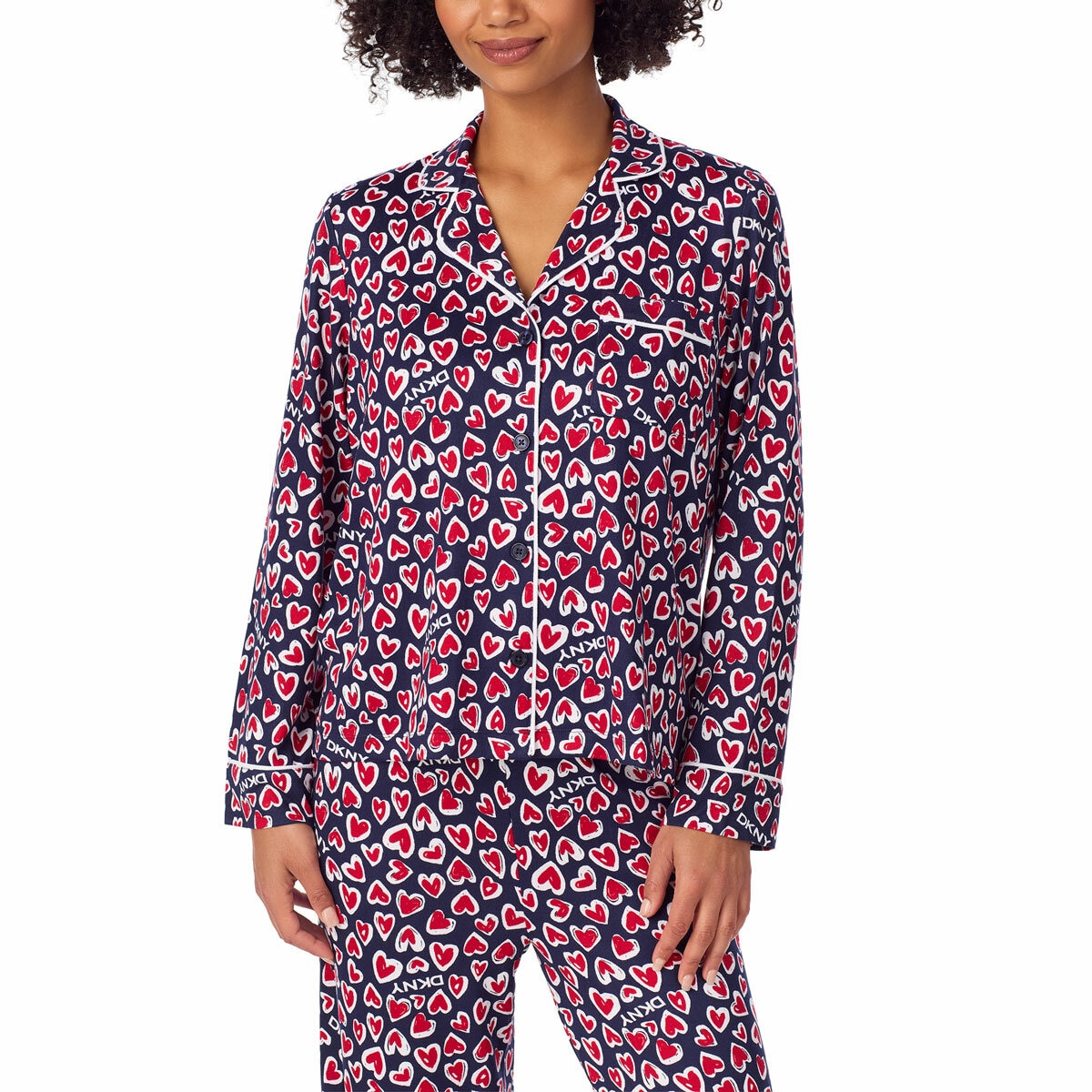 DKNY Women's Notch Collar Pyjama Set DKNY Women's Notch Collar Pyjama Set