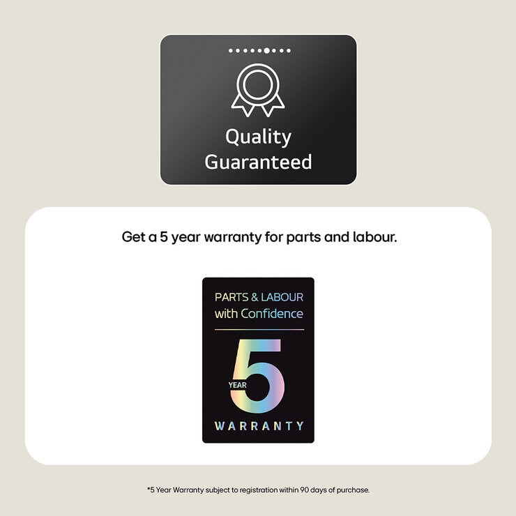 LG Series 2 W4X1095NNK, 9/5kg Washer Dryer, E Rated in Black