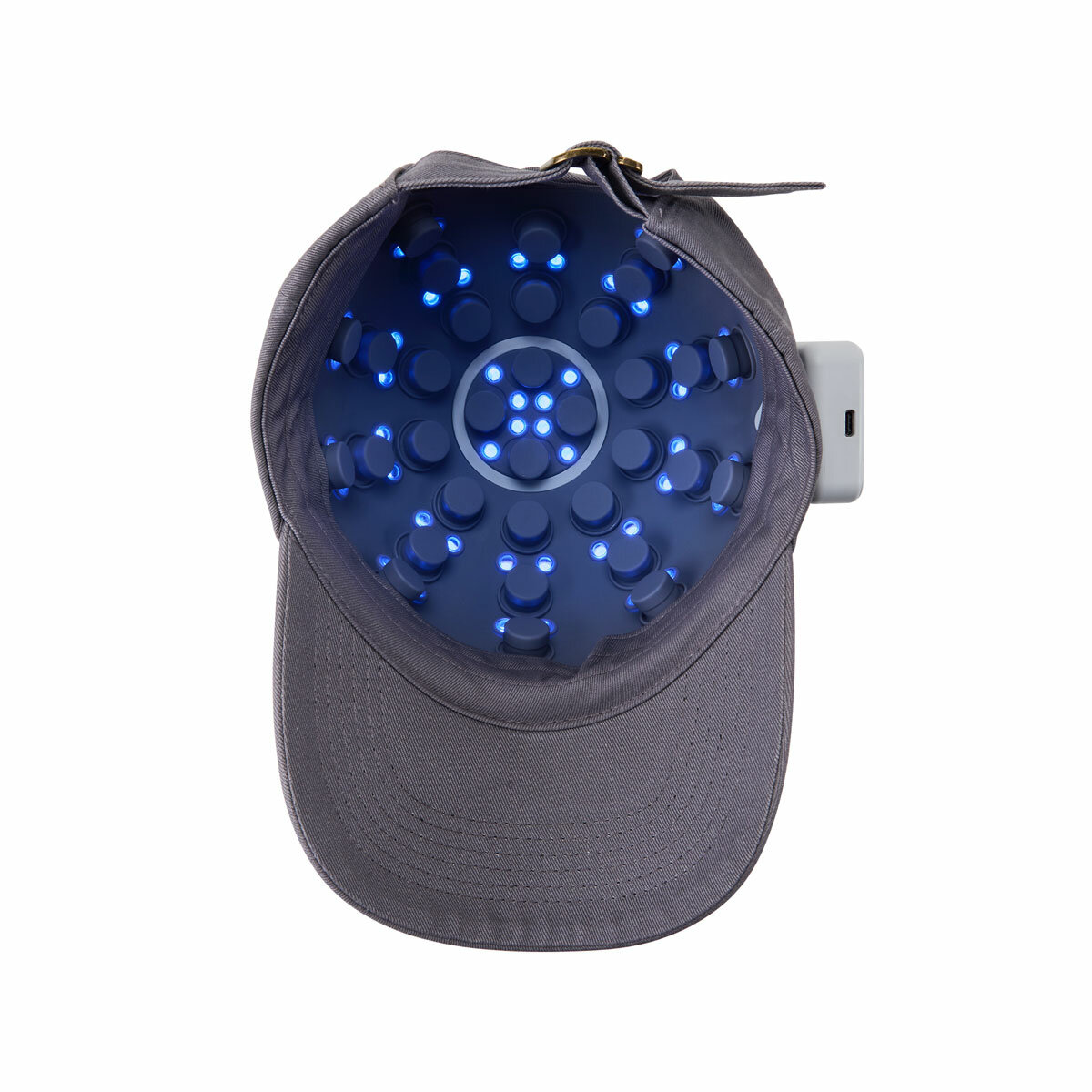 Showing blue light therapy