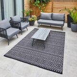 Concept Looms Jazz Deco Indoor / Outdoor Rug in Grey, 290 x 190 cm