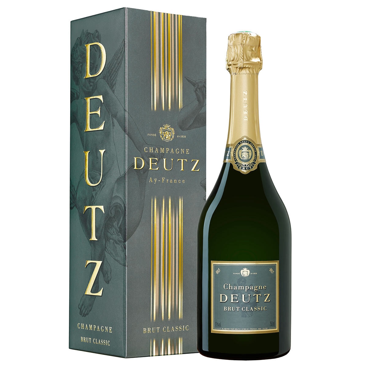 Image of Deutz Brut Classic bottle and gift box