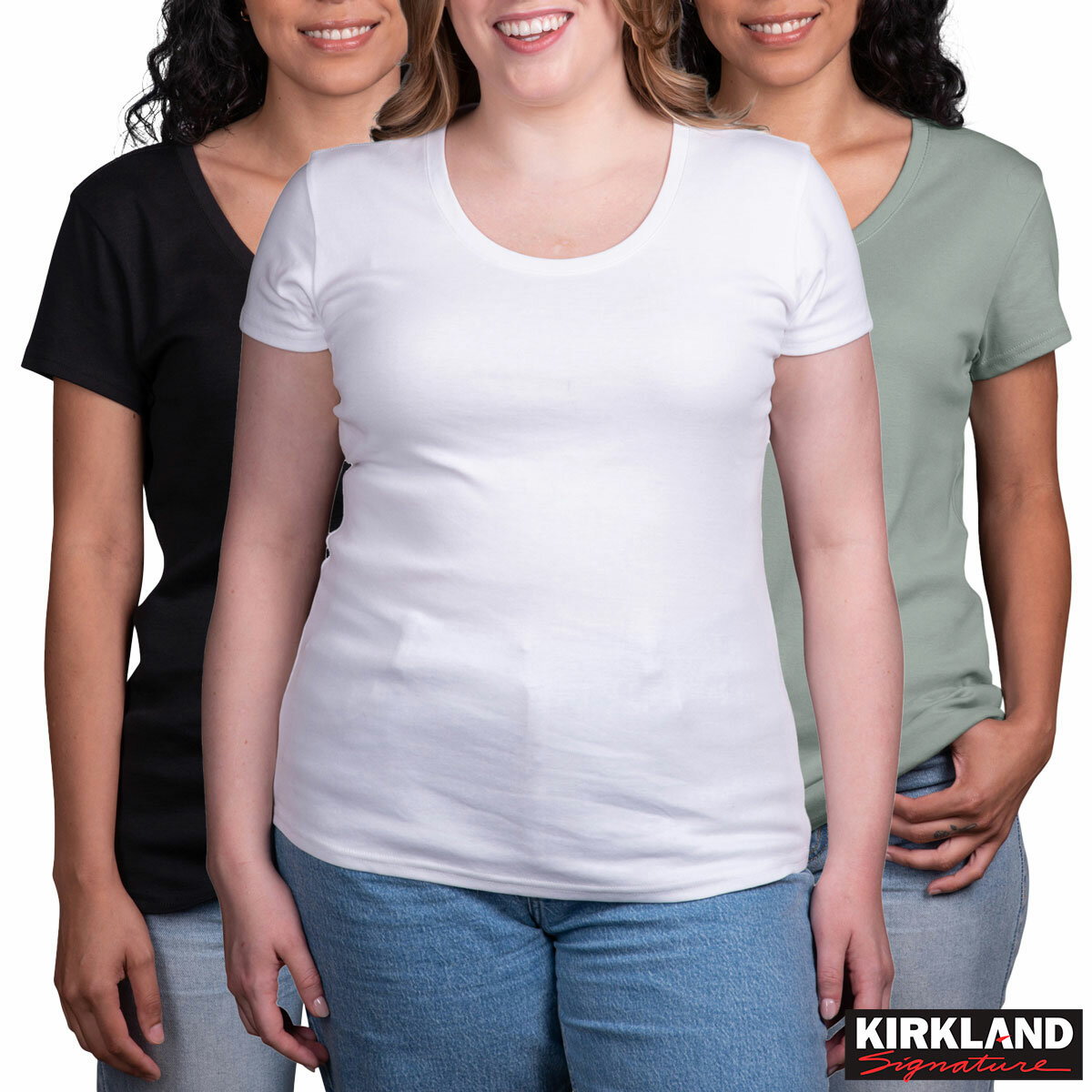 Kirkland Signature Ladies Scoop Neck Tee