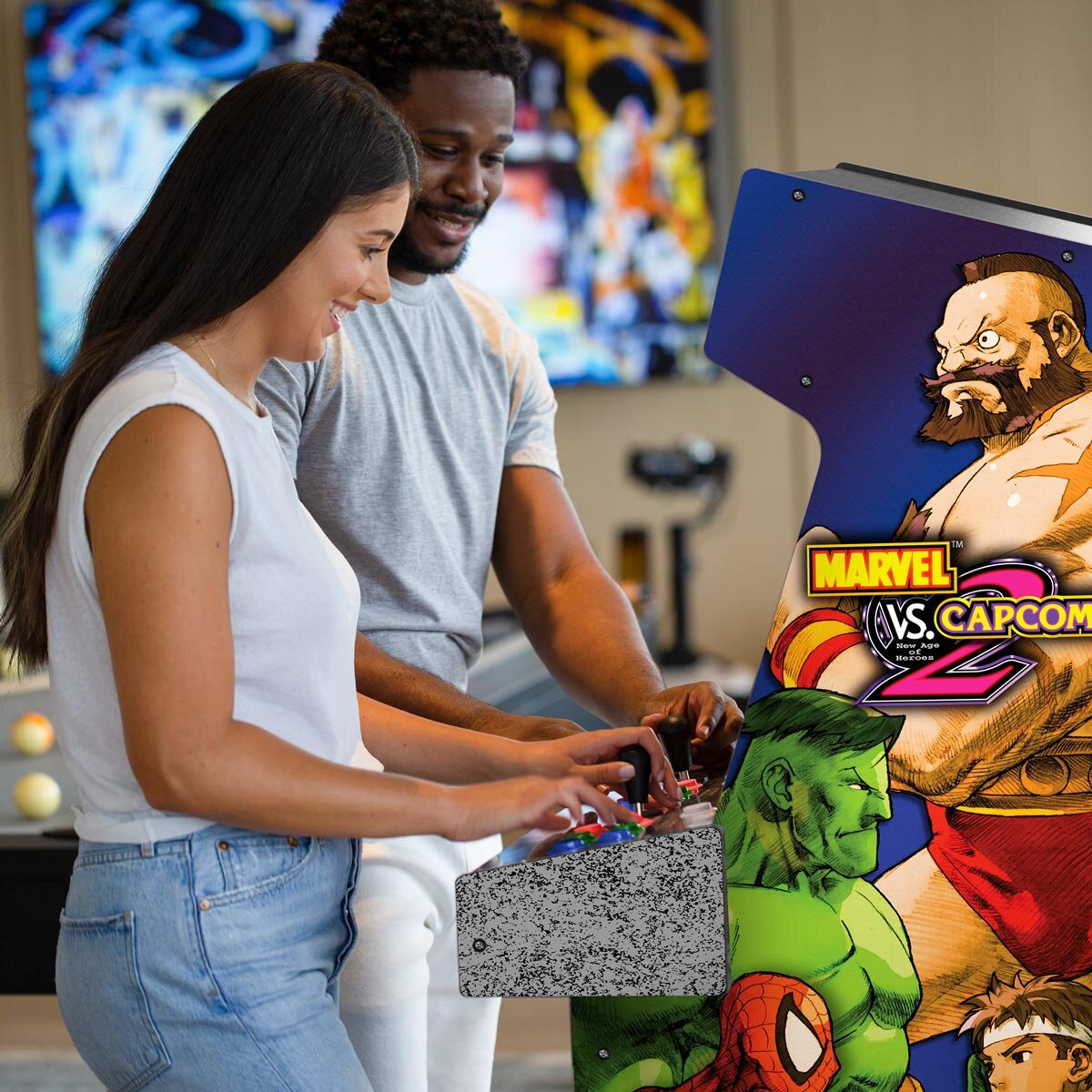 Arcade1UP 5ft (154cm) Marvel vs Capcom 2 Arcade Cabinet