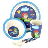 Arthur Price Bambino Little Racer Children's 5 Piece Bamboo Dinnerware Set