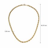 14ct Yellow Gold Rope Chain Necklace 14ct Yellow Gold Rope Chain Necklace