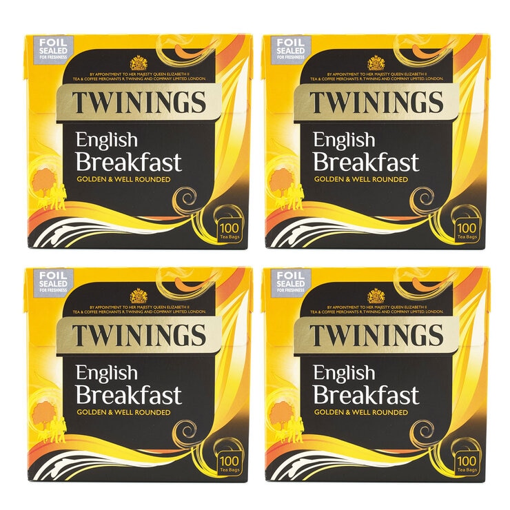 Twinings English Breakfast Tea Tea Bags, 4 x 100 Pack Twinings English Breakfast Tea Tea Bags, 4 x 100 Pack