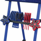 Studio image of the throwing stars and axes Studio image of the throwing stars and axes