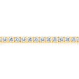 3.00ctw Round Brilliant Cut Tennis Bracelet, 18ct Yellow Gold