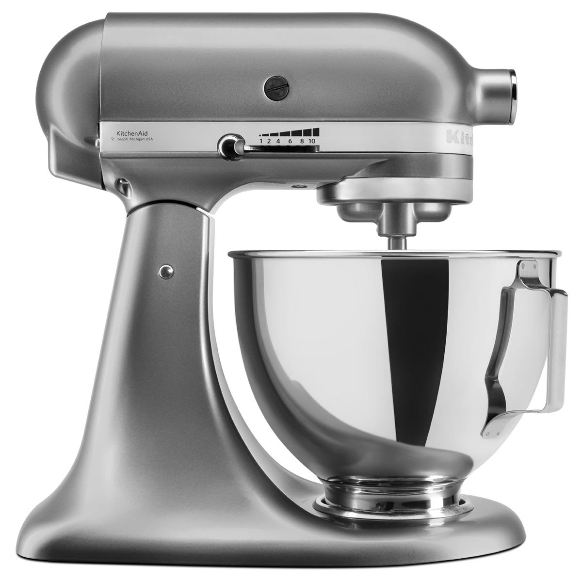 Kitchenaid 43l Stand Mixer With Pouring Shield In Silver 5ksm95psbcu Costco Uk