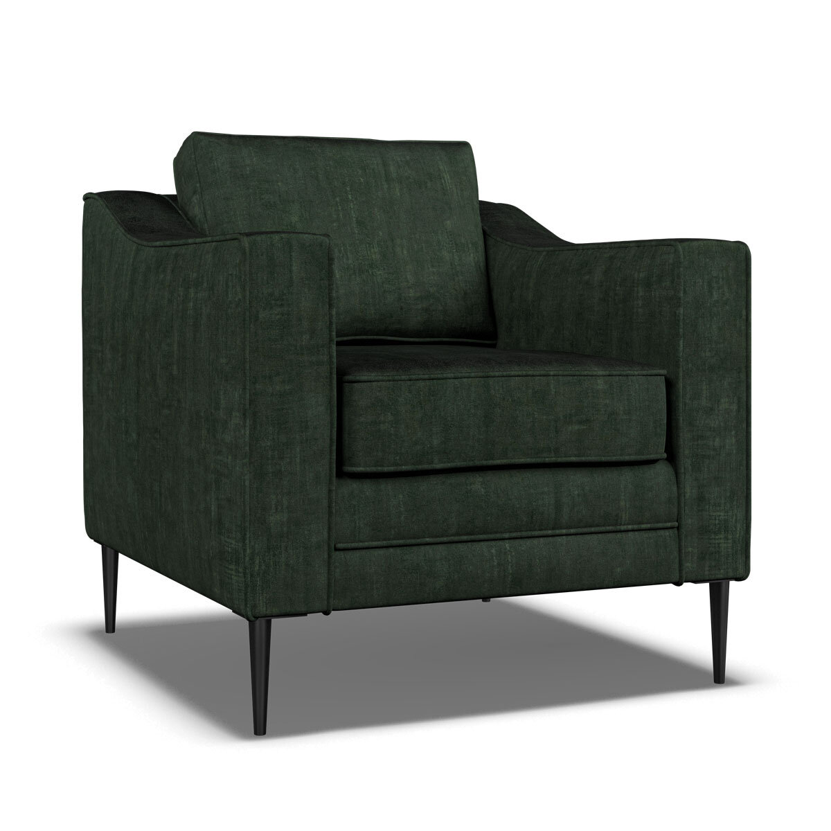 Aspen Velvet Armchair, Green