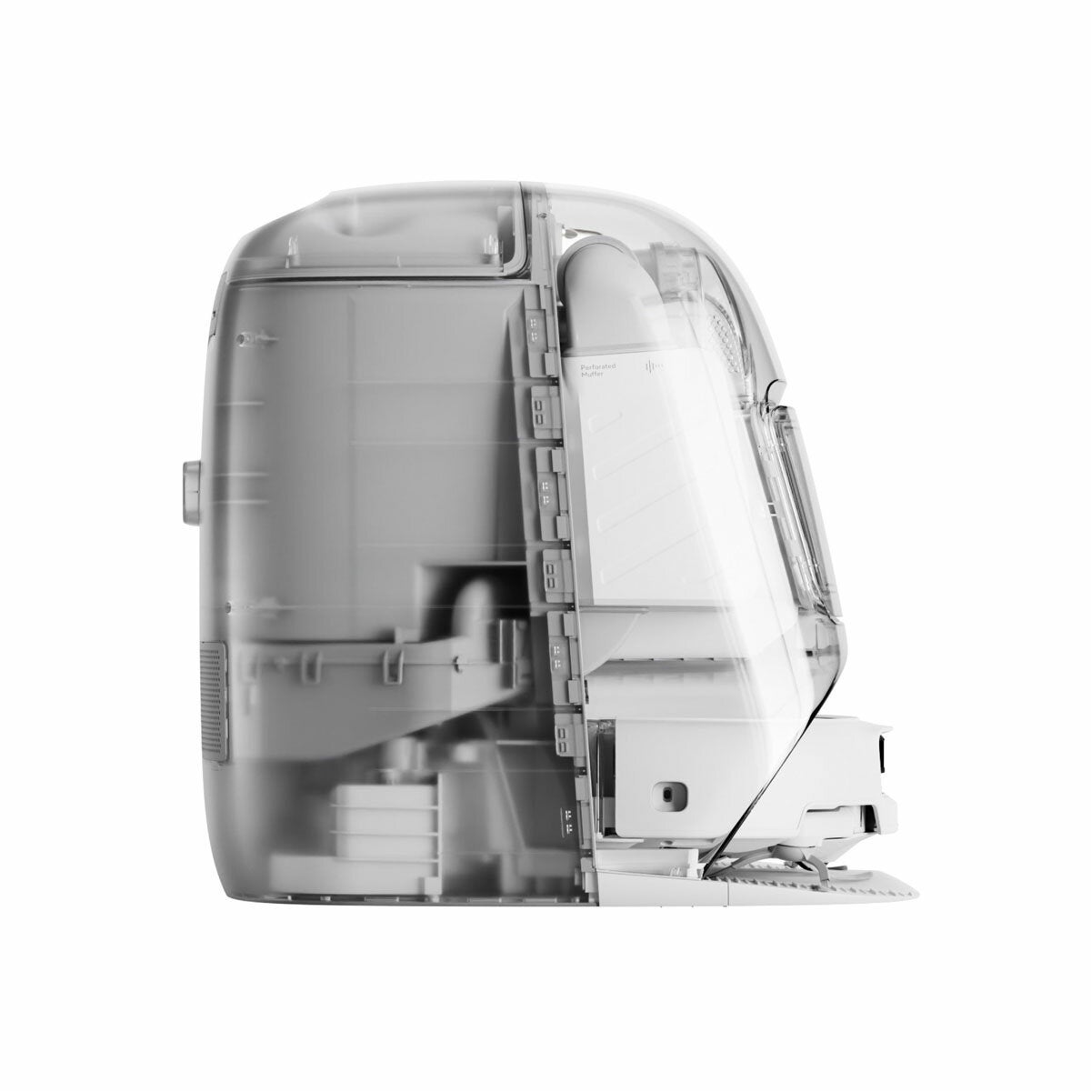 Side view of robot vacuum Side view of robot vacuum