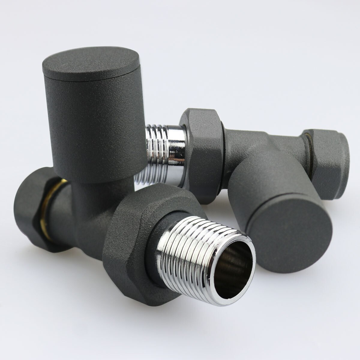 Clifestyle image of valves on gre  background