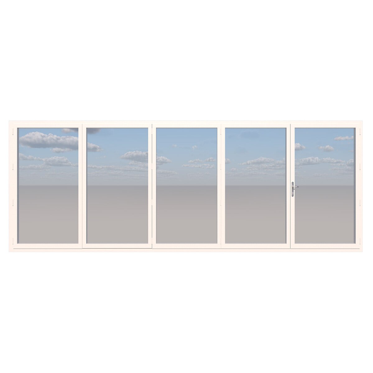 Clear Edge Bi-Fold Aluminium Door 210-230cm Height