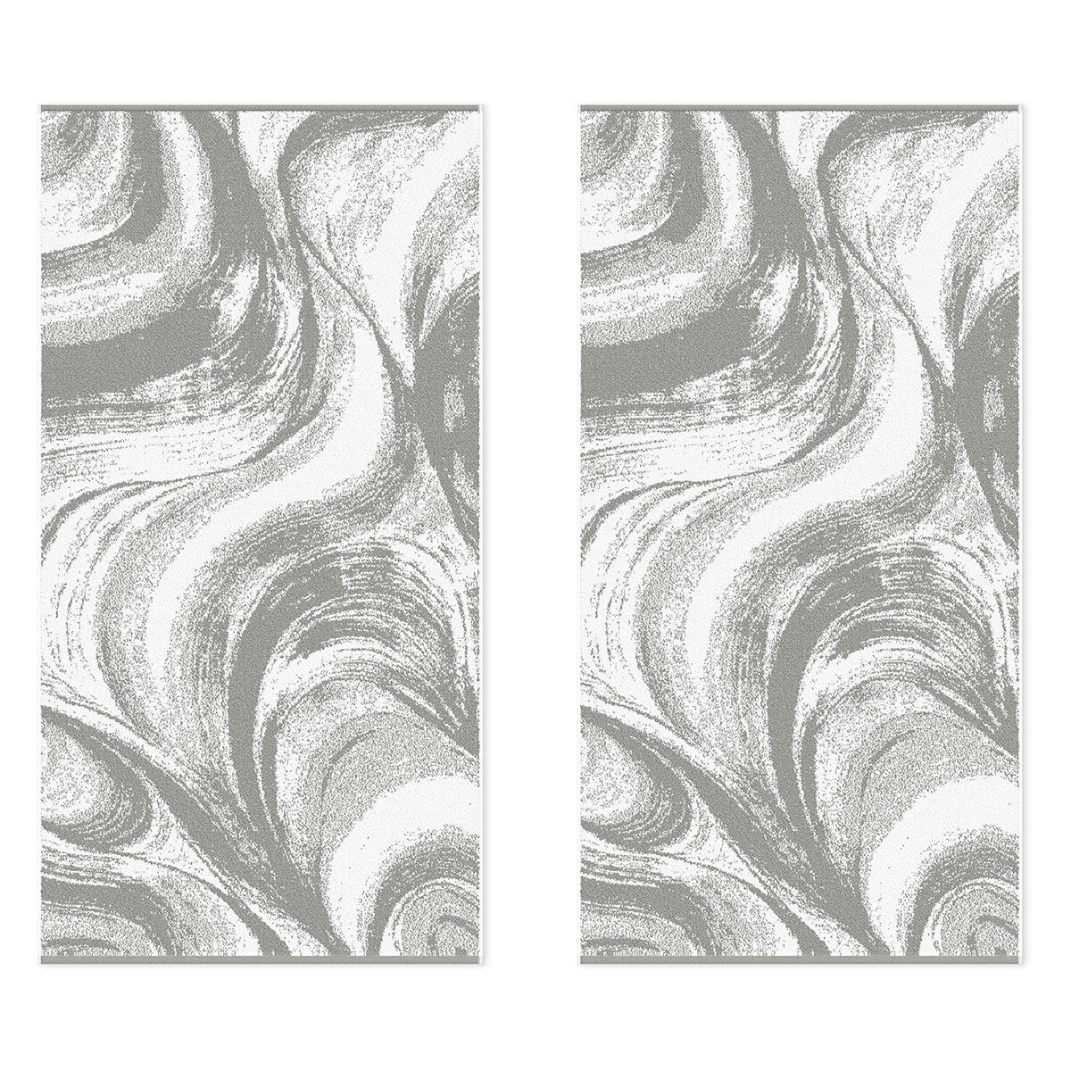 Marble spa design bath towel in grey