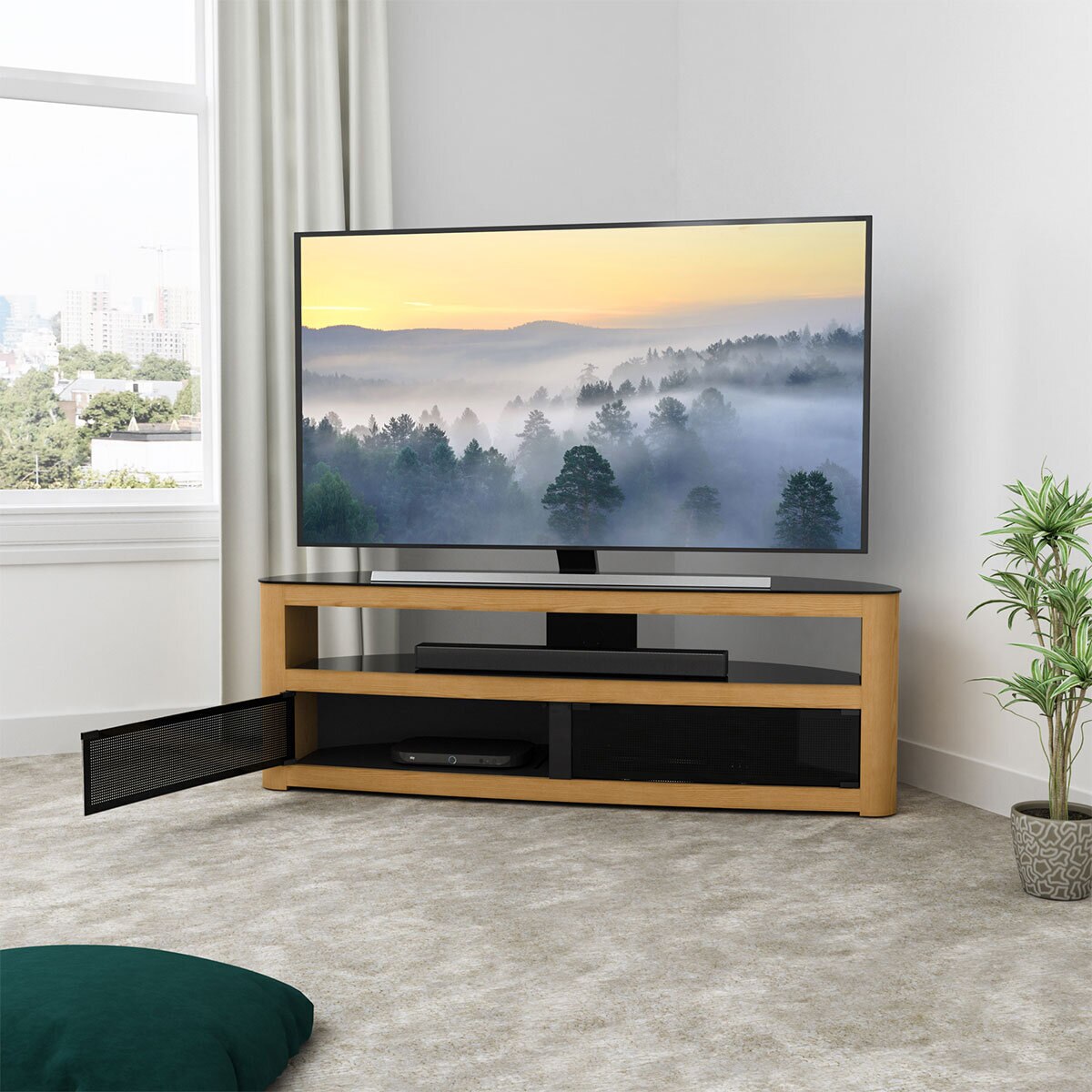 AVF Burghley Affinity Plus Curved TV Stand for TVs up to 70"