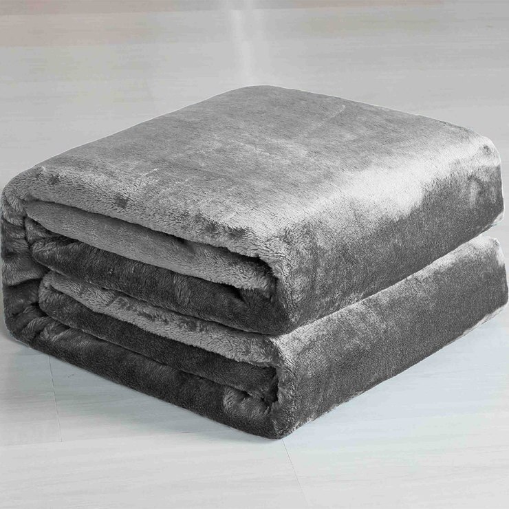 Charisma Ultrasoft Yarn Queen Blanket, Grey Costco UK